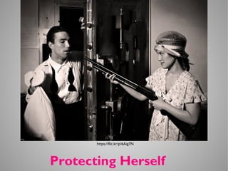 Protecting Herself
https://flic.kr/p/6Aig7N
 