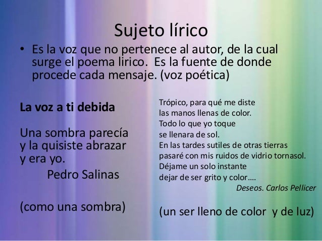 2. genero lirico