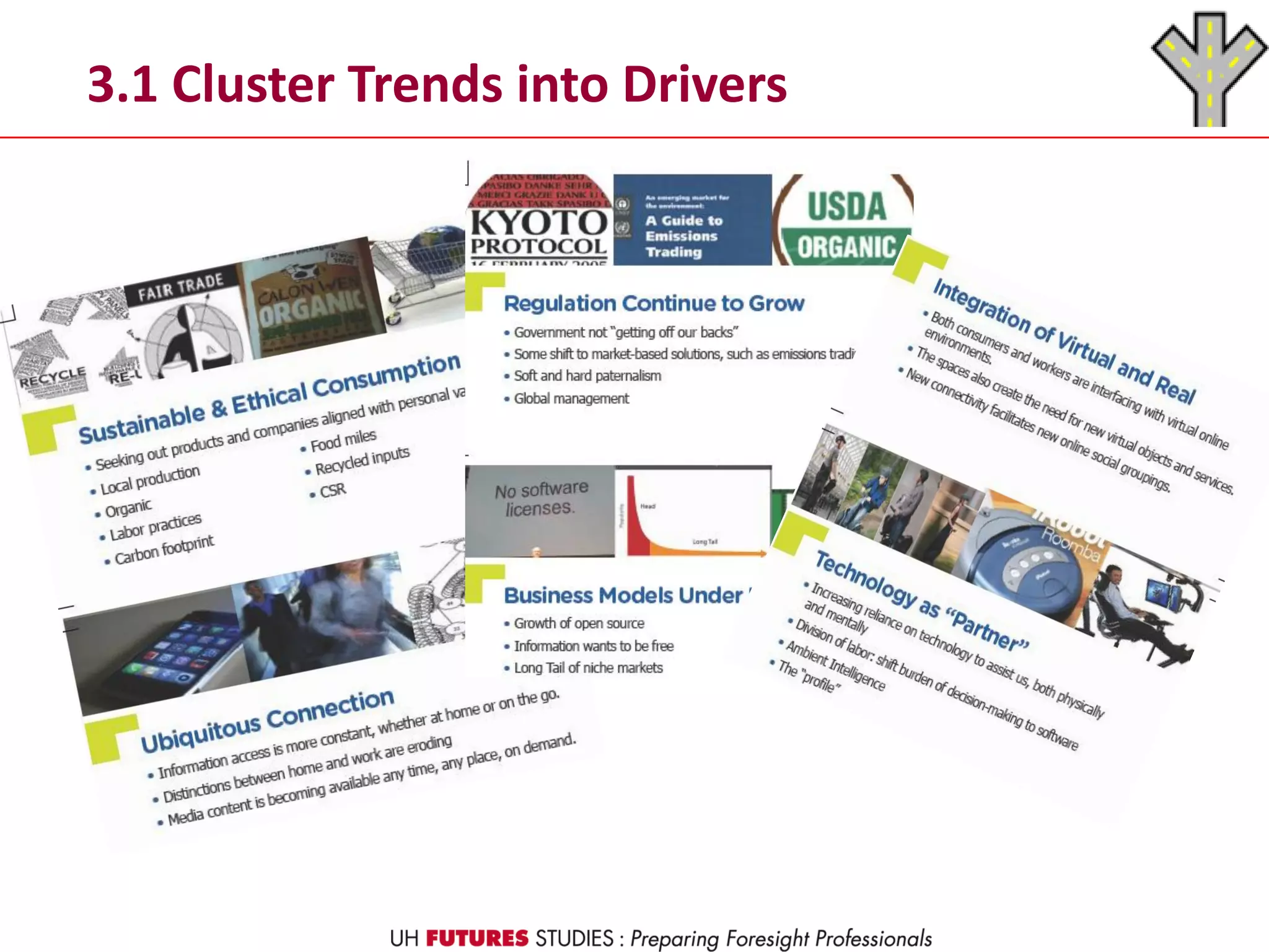 3.1 Cluster Trends into Drivers
 