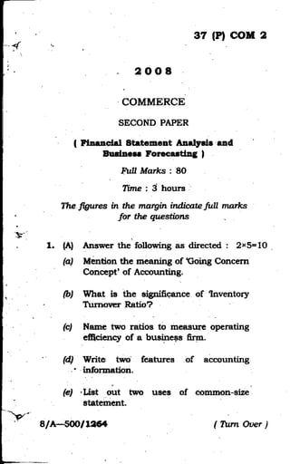2. financial statement analysis and business forecasting 2008 guwahati university
