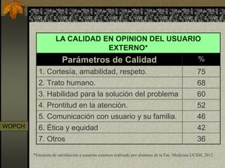 Dimensiones de la calidad en salud. | PDF
