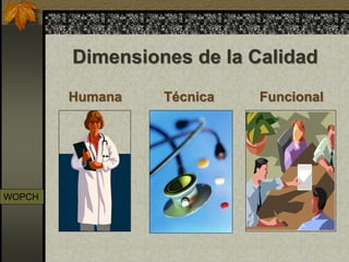 Dimensiones de la calidad en salud. | PDF