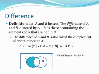 2.2 Set Operations | PPT
