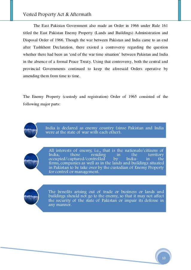 2. vested property act and aftermath