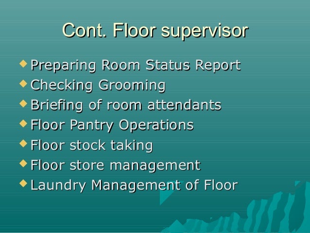 Revised Planning And Organising In Housekeeping