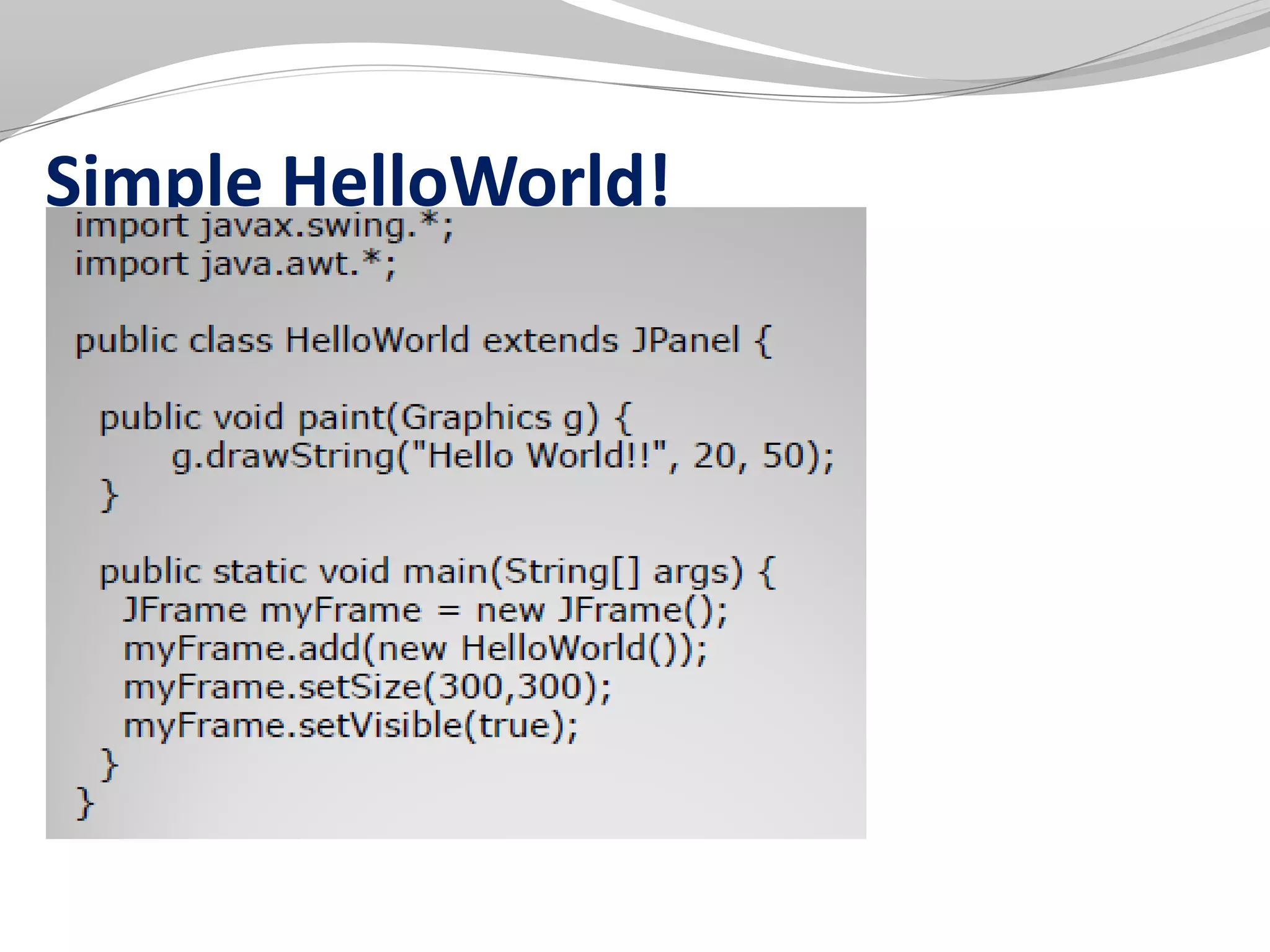 Simple HelloWorld!
 
