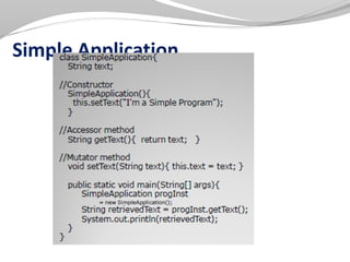 Simple Application
 