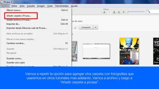 2. agregar o quitar carpetas
