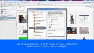 2. agregar o quitar carpetas