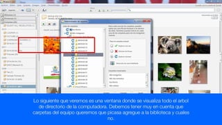 2. agregar o quitar carpetas