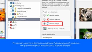 2. agregar o quitar carpetas