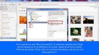 2. agregar o quitar carpetas