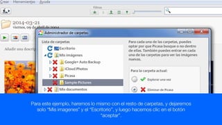 2. agregar o quitar carpetas