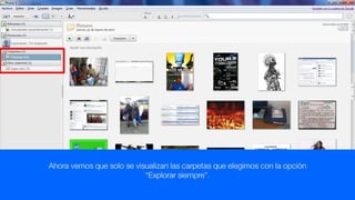 2. agregar o quitar carpetas