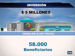 INVERSIÓN
58.000
Beneficiarios
$ 5 MILLONES
FIN