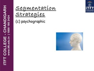 Segmentation
Strategies
(c) psychographic
 