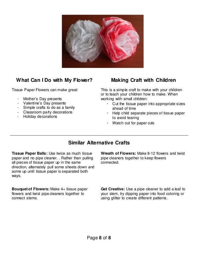 tissue paper flower instructions under fontanacountryinn com tissue paper flower directions