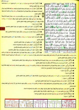 كتاب القراءات العشر الكبرى للشيخ المعصراوي بهامش مصحف التجويد  بالترميز اللوني للمهندس صبحي طه الجزء الثاني