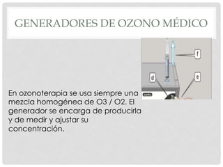 Generadores de ozono médico