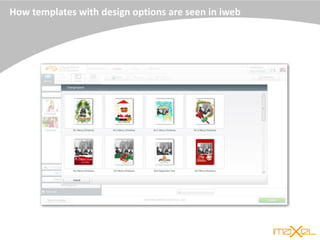 How templates with design options are seen in iweb
 