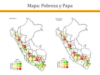Mapa: Pobreza y Papa
 