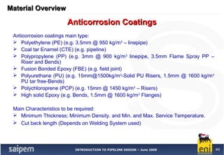 2. pipeline materials overview | PPT