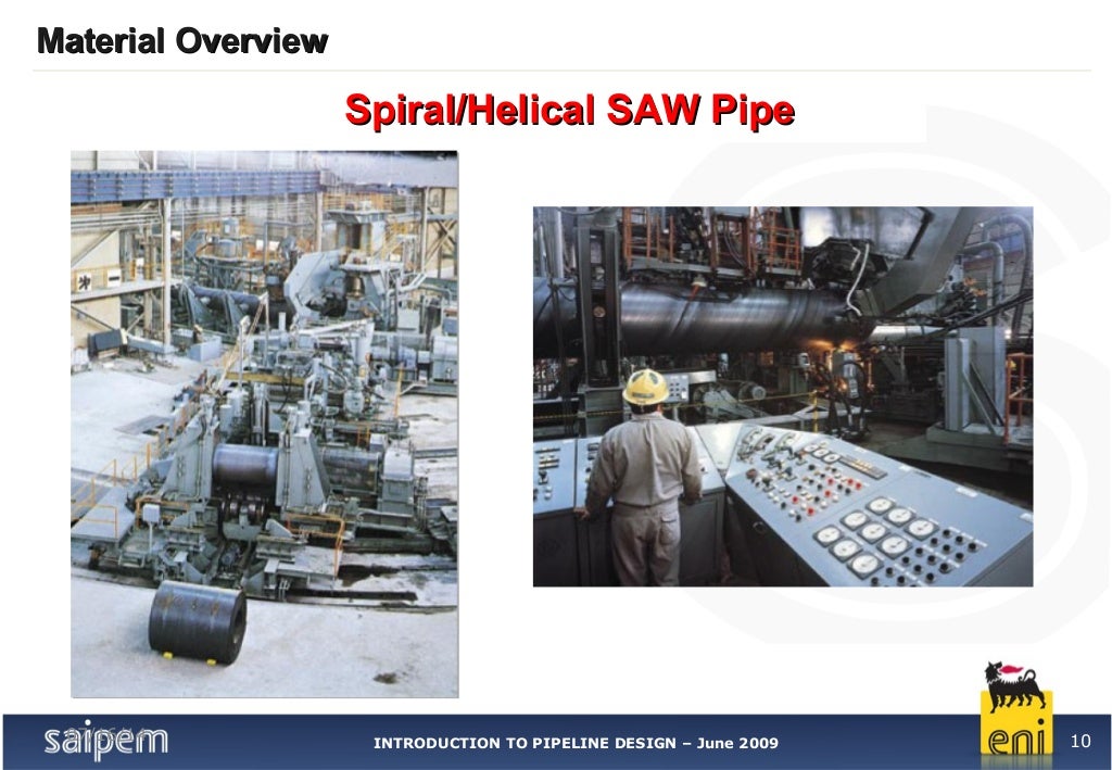 2. pipeline materials overview