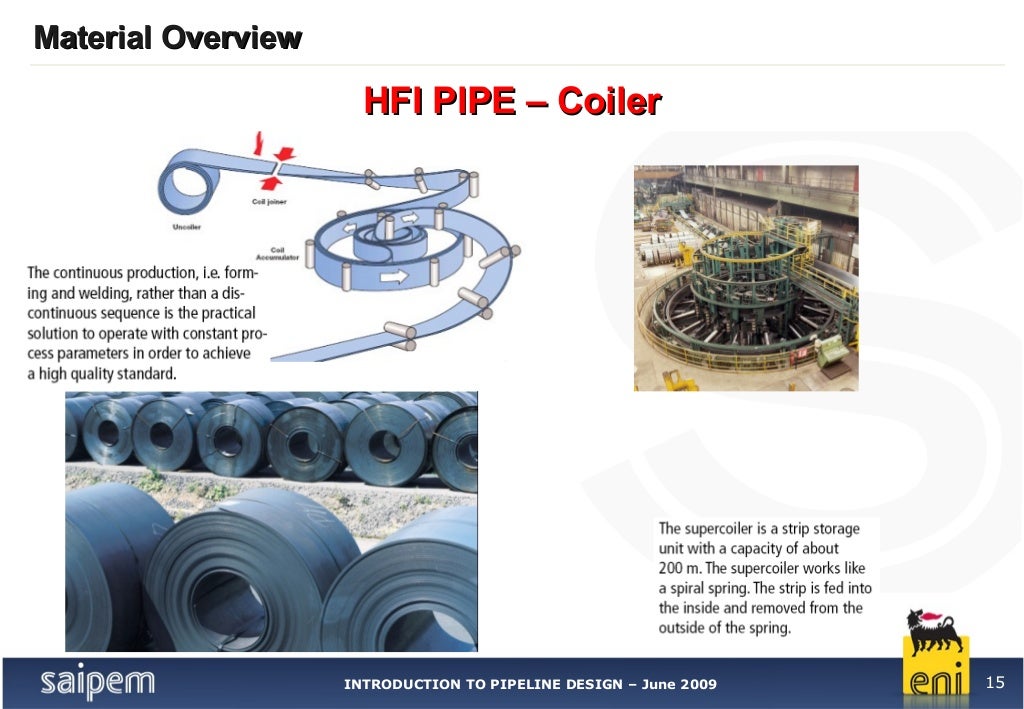 2. pipeline materials overview