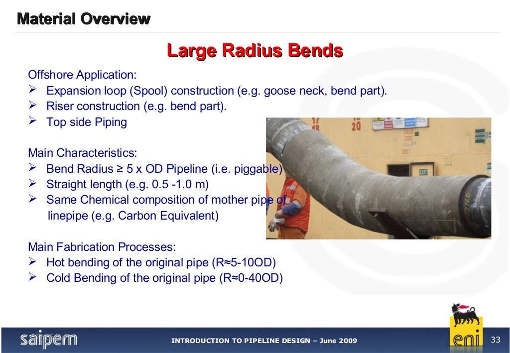 2. pipeline materials overview