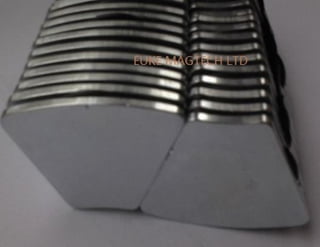 Fan - shaped neodymium magnet 