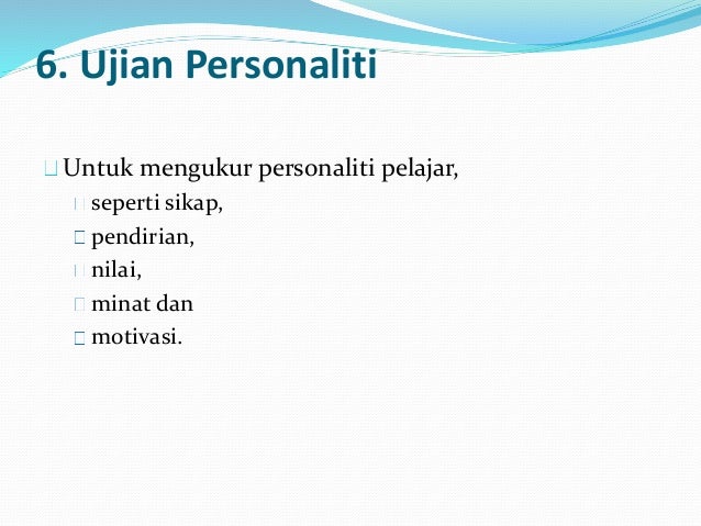 2. jenis ujian dan penilaian