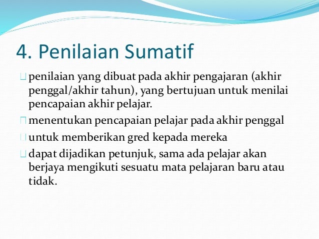 2. jenis ujian dan penilaian