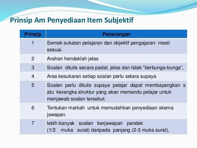 2. jenis ujian dan penilaian