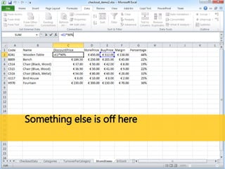 Something else is off here 
 