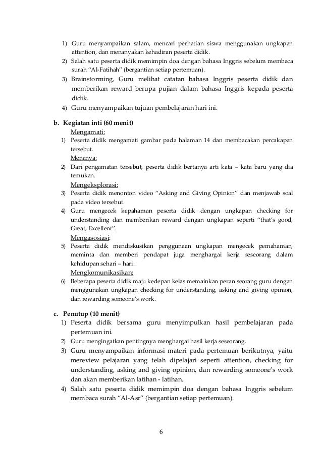 Rpp Bahasa Inggris Kelas 8 Semester 1 Kurikulum 2013 RPP Bahasa Inggris kelas 8 semester 1 kurikulum 2013 (Bab 1)