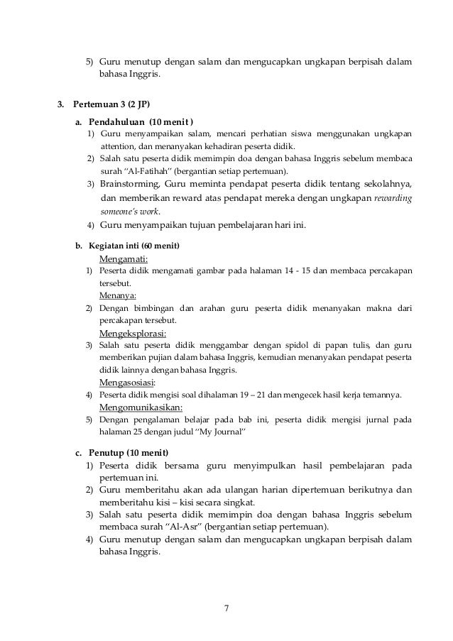Rpp Bahasa Inggris Kelas 8 Semester 1 Kurikulum 2013 RPP Bahasa Inggris kelas 8 semester 1 kurikulum 2013 (Bab 1)