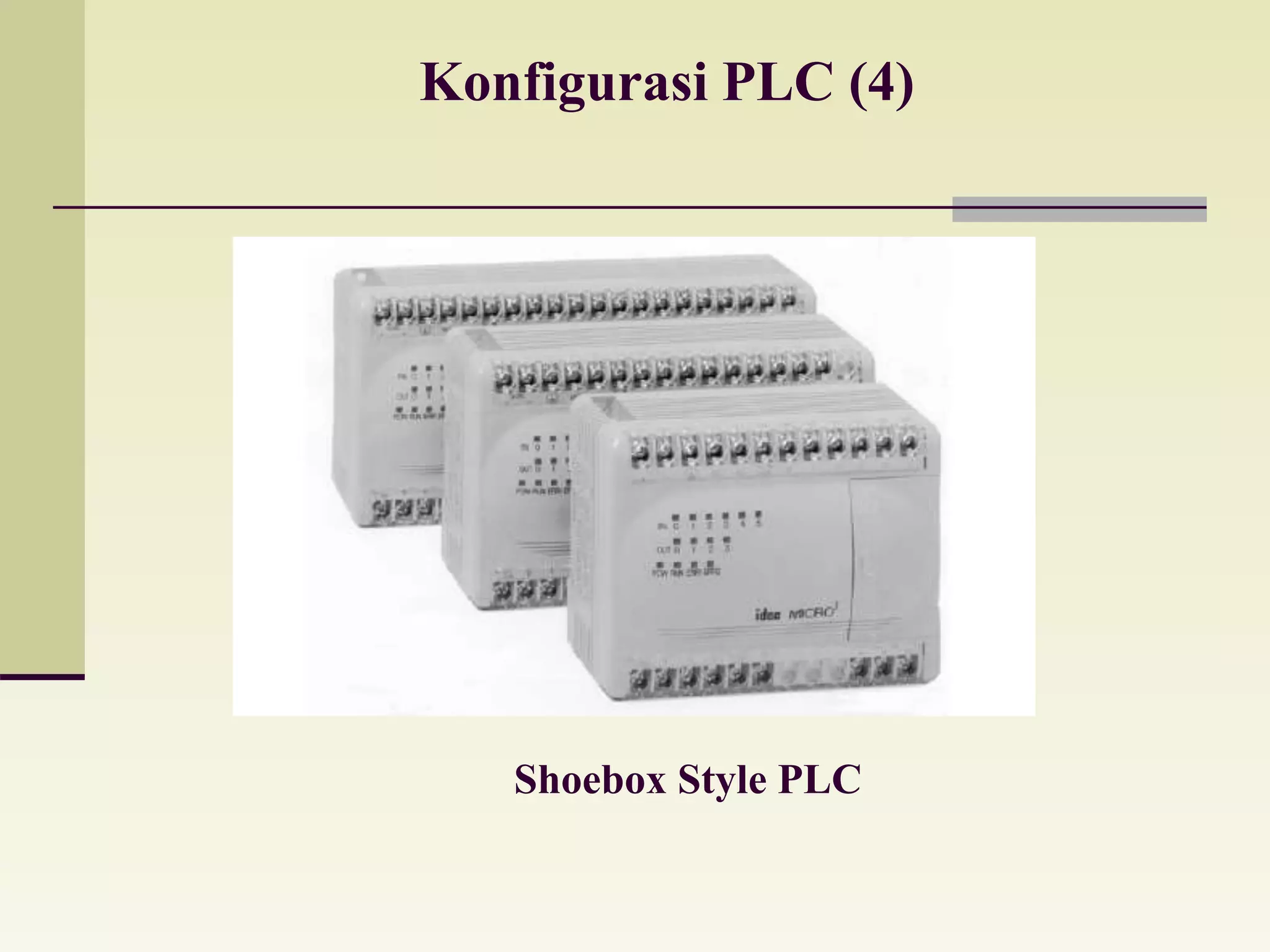 Konfigurasi PLC (4) 
Shoebox Style PLC 
 