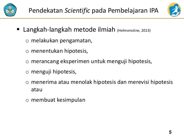  contoh  penerapan pendekatan scientific dalam  pembelajaran  ipa 