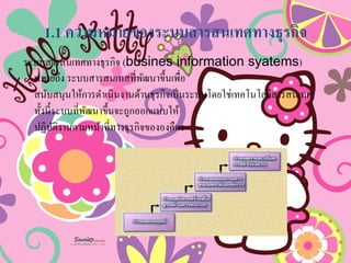 1.1 ???????????????????????????????? 
????????????????????? (busines information syatems) ??????? ????????????????????????????? ???????????????????????????????????????????????????????????????? ????????????????????????????????????? ??????????????????????????????????????  