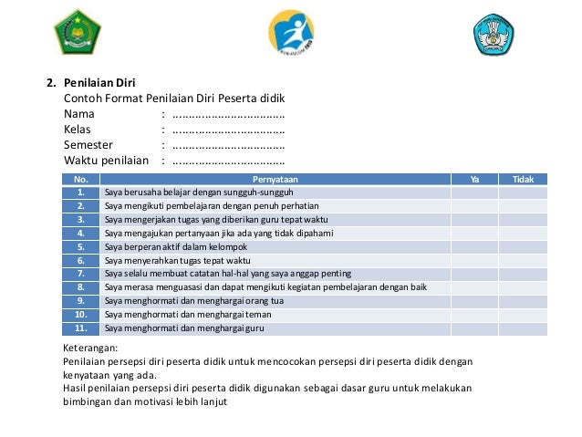 Penilaian otentik dan pengisian rapor pai