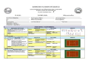 EJEMPLO DE UNA SESION CON GRAFICAS 
 