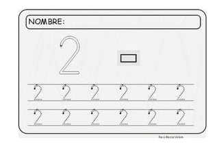 FICHAS DEL NÚMERO 2