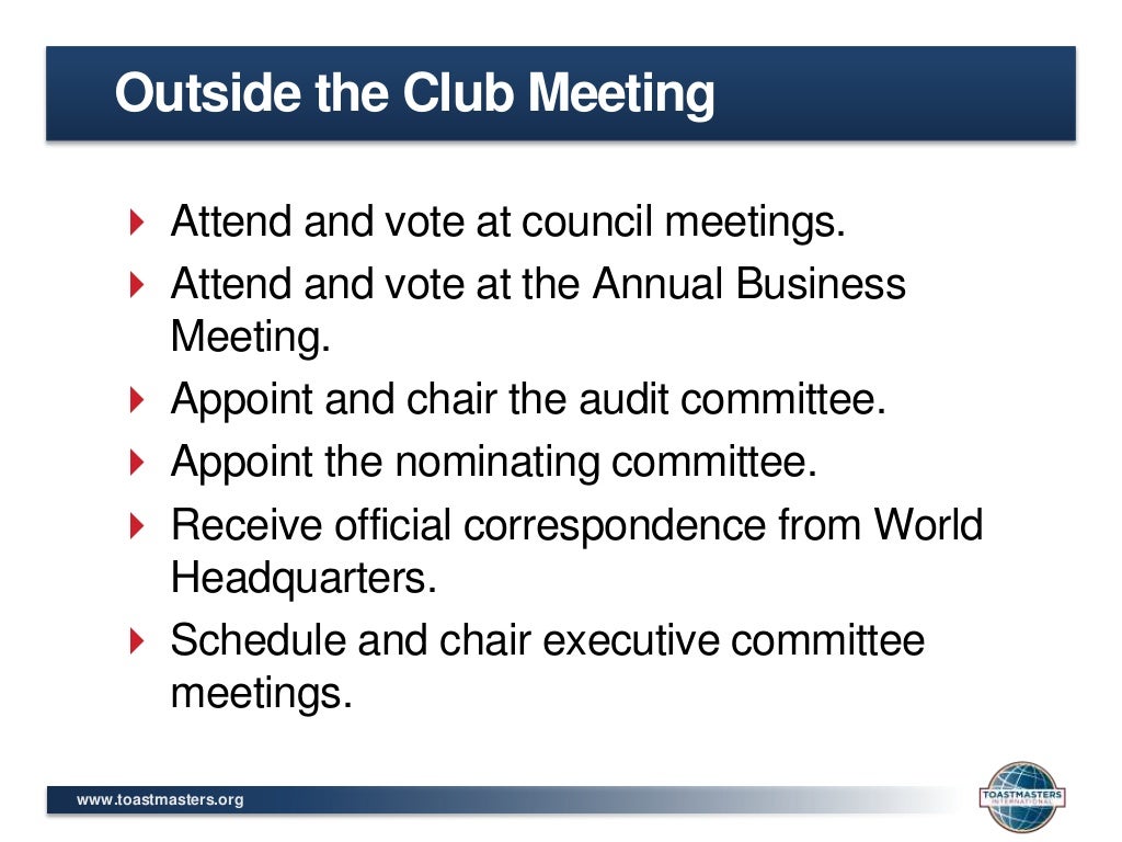 How to succeed as club president