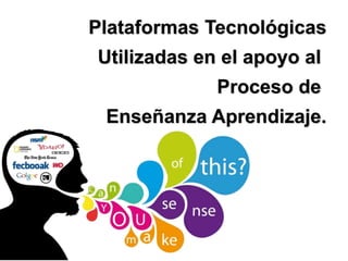 Plataformas Tecnológicas 
Utilizadas en el apoyo al 
Proceso de 
Enseñanza Aprendizaje. 
 