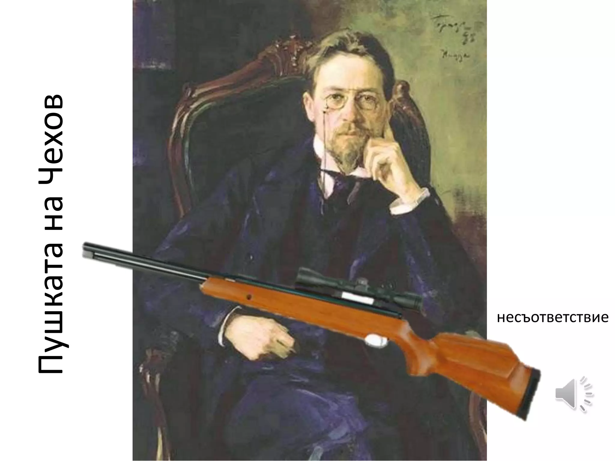 Пушката на Чехов 
несъответствие 
 