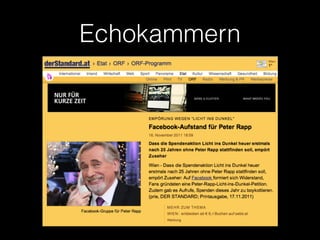 Echokammern 
 