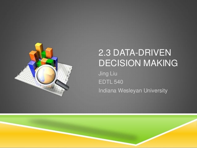 data driven decision making data driven decision making