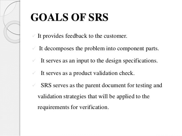 Components Of Srs In Software Engineering Components Of Srs In Software Engineering