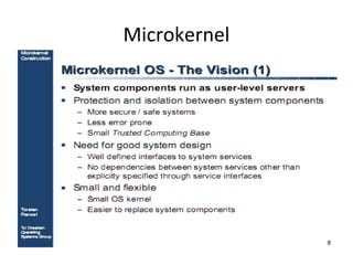 Microkernel 
 
