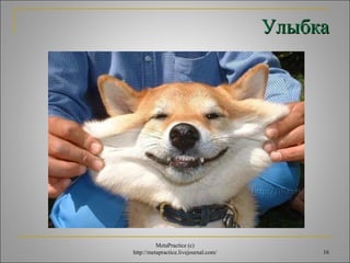 УУллыыббккаа 
16 
MetaPractice (с) 
http://metapractice.livejournal.com/ 
 